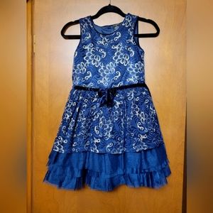 Girls size 10 dark navy blue dress by George
